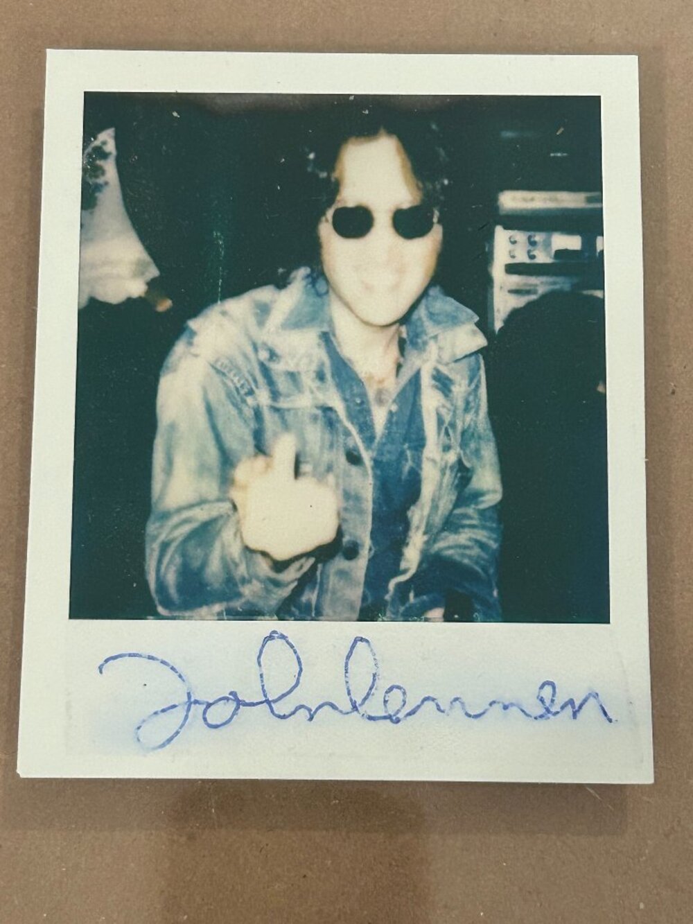 John Lennon Signed Polaroid - AUTHENTICATED